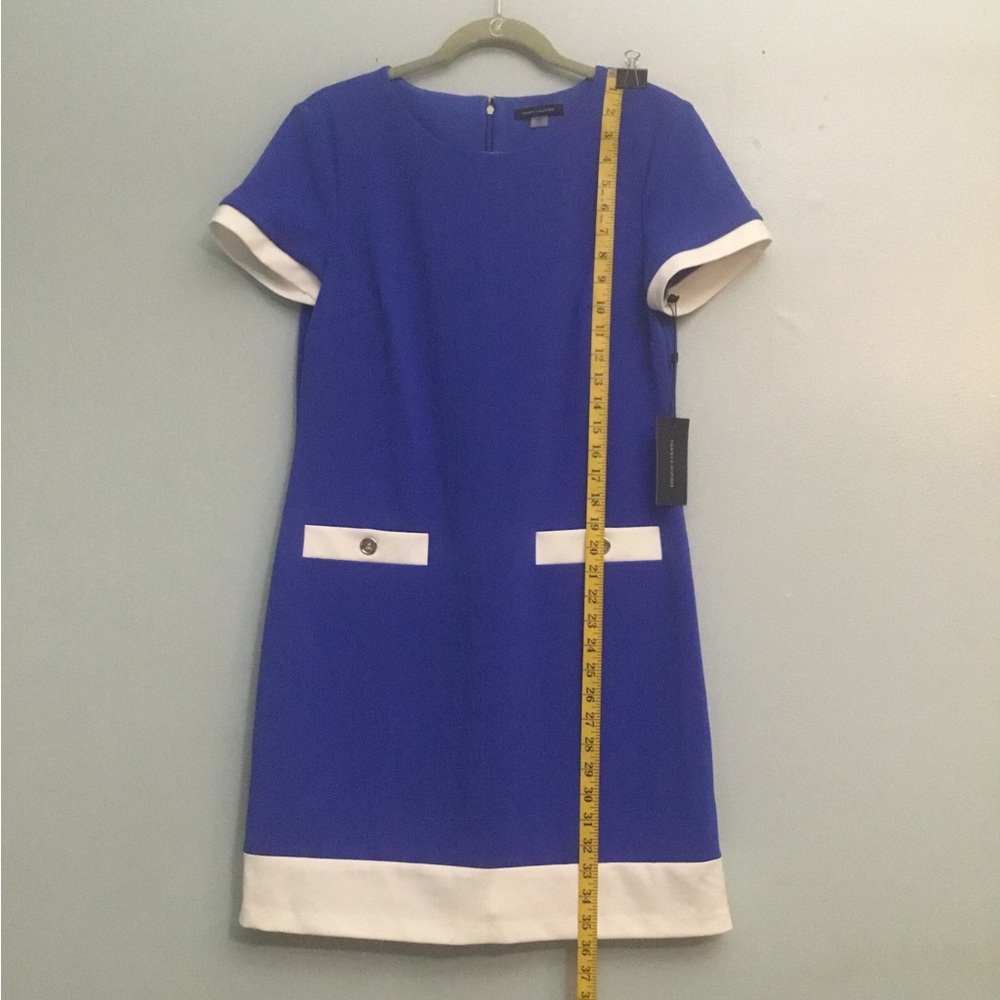 Tommy Hilfiger Royal Blue Mini Dress with White Trim - Picture 10 of 12